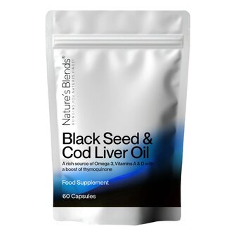 Black Seed &amp; Cod Liver Oil capsules 60 stuks