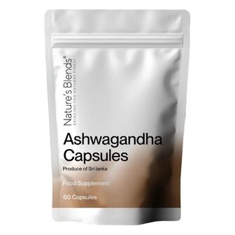 Ashwagandha Vegan Capsules 500mg (Withania Somnifera) 