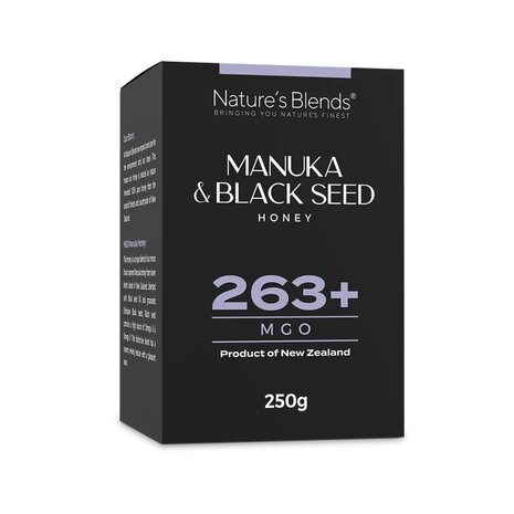 Manuka & Zwarte Zaad Honing (MGO 263+) – Krachtige Natuurlijke Voeding